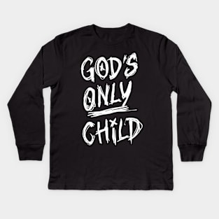 Gods only child Kids Long Sleeve T-Shirt